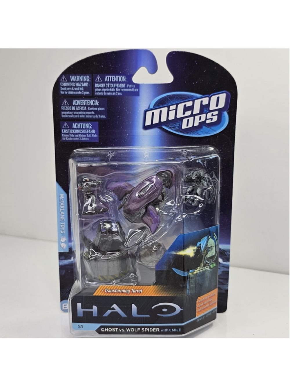SEALED McFarlane Halo Micro Ops Ghost Vs. Wolf Spider With Emile, New, 2012